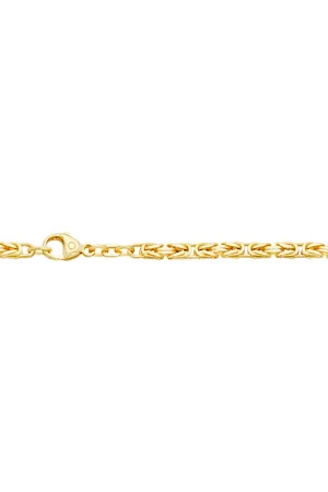 HOPLO Goldarmband Goldkette Königskette Länge 18,7cm - Breite 3,2mm - 585-14 Karat Gold - Verkäufer: Holzenplotz