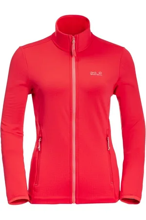 Jack Wolfskin Funktionsjacke PEAK GRID FLEECE W TULIP RED - Verkäufer: gue-sport