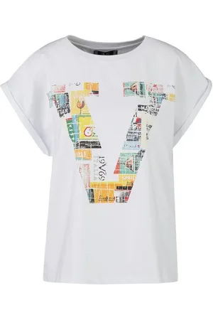 19V69 Italia T-Shirt LULU VINTAGE mit buntem V Print - Verkäufer: Marco GmbH