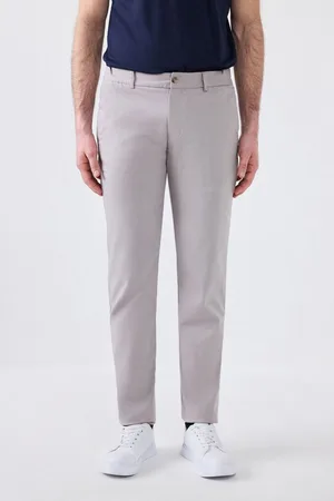 DS DAMAT Chinohose Ds Damat Slim Fit Chinohose aus Dobby-Baumwolle, seitliche Taille, ela - Verkäufer: MegaMerchant