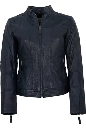 7eleven Lederjacke Vigni - Damen Lederjacke Lammnappa navy - Verkäufer: Lederjacken24