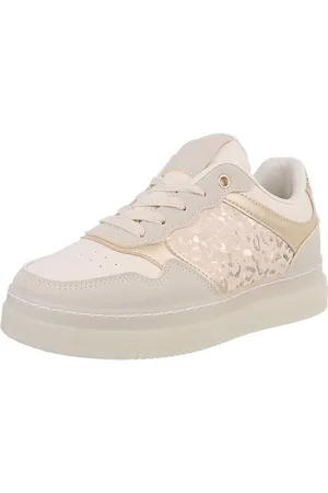 Ital-Design Damen Low-Top Freizeit Sneaker (88828193) Keilabsatz/Wedge Sneakers Low in Beige - Verkäufer:
