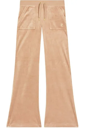 Juicy Couture Sweathose LAYLA LOW RISE POCKET GOLD HARDWARE PANT Damen Trainingshose Damen, Sweathose, Velour, Jogginghose mit Glitzer, Sale