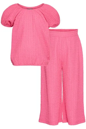 Kidsworld Shirt & Hose Set: Carmen-Top + Hose (Set, 2-tlg) Shirt mit Raglanärmeln