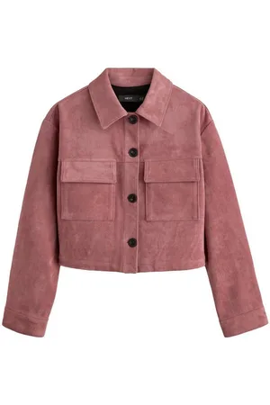 Next Lederimitatjacke Kurze Jacke aus Velourslederimitat, Kurzgröße (1-St) - Verkäufer: Germany GmbH