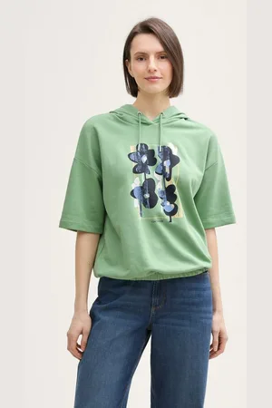 TOM TAILOR Sweatshirt Hoodie Sweatshirt mit Print - Verkäufer: