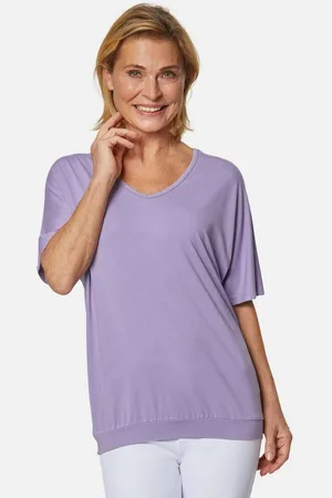 GOLDNER T-Shirt Kurzgröße: Shirt mit V-Ausschnitt - Verkäufer: