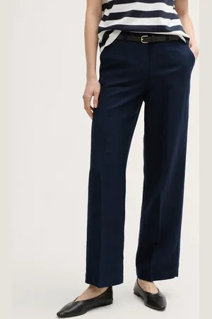 TOM TAILOR Stoffhose TTLEA Wide Leg Hose mit Leinenanteil - Verkäufer: