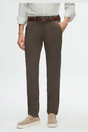 DS DAMAT Chinohose Ds Damat Slim Fit Chinohose aus Dobby-Baumwolle, seitliche Taille, ela - Verkäufer: MegaMerchant