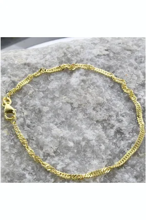 HOPLO Goldarmband Goldkette Singapurkette Länge 19cm - Breite 2,4mm - 333-8 Karat Gold - Verkäufer: Holzenplotz