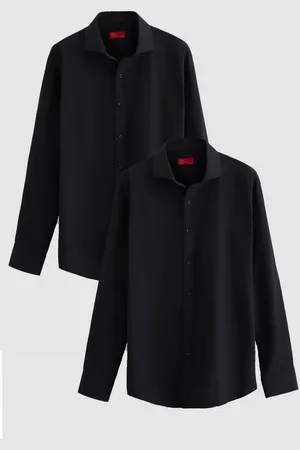 DS DAMAT Streifenhemd Ds Damat Slim Fit / Italienischer Kragen Schmaler Schnitt Klassische K - Verkäufer: MegaMerchant