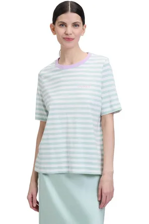 Cartoon Kurzarmshirt Streifenshirt mit Rundhalsausschnitt (1-tlg) Ringel