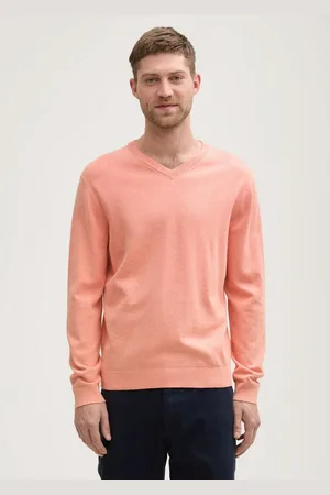 TOM TAILOR Strickpullover Strickpullover mit V-Ausschnitt aus Baumwolle - Verkäufer: