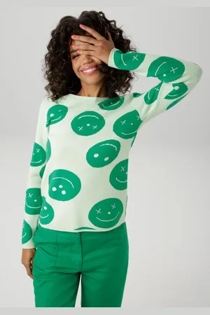 Aniston Strickpullover mit eingestrickten Smileys - NEUE KOLLEKTION