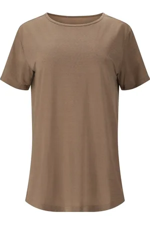Athlecia Kurzarmshirt Lizzy W Slub S/S Tee WALNUT - Verkäufer: gue-sport