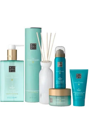 Rituals Pflege-Geschenkset The Ritual of Karma XL Luxuriöses mit Flüssigseife, Duftstäbchen Körperpflege- und Geschenkset, 5-tlg., Luxuriöses Pflegeset mit Lotusblüte und weißem Tee - Verkäufer: Cultzen