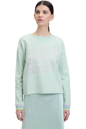 Cartoon Sweatshirt Sweatshirt mit Rippbündchen Hotfix