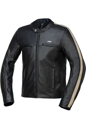 IXS Motorradjacke Stripe Motorrad Lederjacke protektoren reißverschluss - Verkäufer: Fc-Moto
