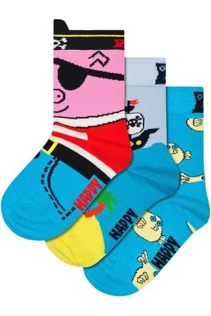 Happy Socks Basicsocken Kids Treasure Chest Socks Gift Set aus nachhaltiger Baumwolle, recycelt - Verkäufer: GoJungo GmbH