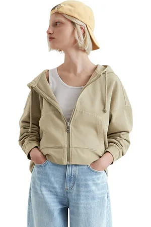 Marc O’ Polo Kapuzensweatjacke in Cropped Form