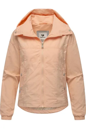 Ragwear Outdoorjacke Cerys kurze Damen Übergangsjacke mit verstaubarer Kapuze