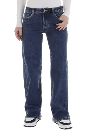 Ital-Design Weite Jeans Damen Freizeit (88836929) Used-Look Stretch Relaxed Fit Jeans in - Verkäufer: