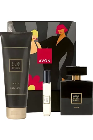 Avon Pflege-Geschenkset Little Black Dress Parfum 50 ml, Taschenspray 10 ml, Körperlotion Geschenkset, 4-tlg., Blumig-orientalischer Duft mit sinnlicher Tiefe, Geschenkbox. - Verkäufer: Cultzen