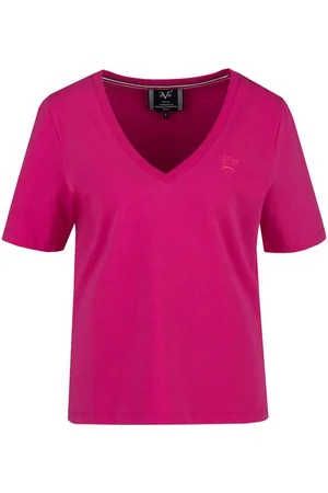 19V69 Italia T-Shirt BAILA Basic mit V-Ausschnit und Logo - Verkäufer: Marco GmbH