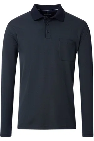 Casa Moda Langarm-Poloshirt Polo-Shirt Langarm gestreift