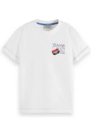 Scotch&Soda Print-Shirt Kinder T-Shirt weiß mit Bojen-Motiv und Rückenprint - Verkäufer: coolkids-store