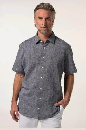Boston Park Businesshemd Leinenmix-Hemd Halbarm Streifen - Verkäufer: Popken Fashion Group