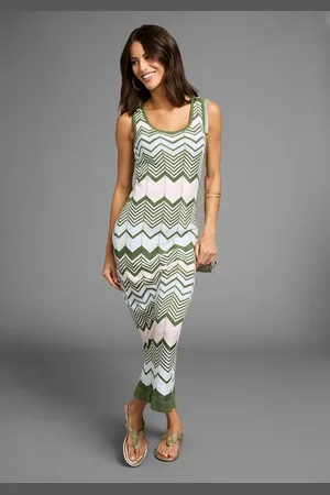 Laura Scott Strickkleid in modischem Zickzack-Muster