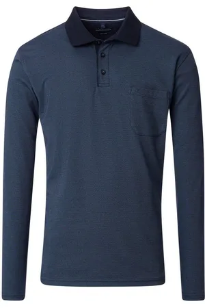 Casa Moda Langarm-Poloshirt Polo-Shirt Langarm gestreift