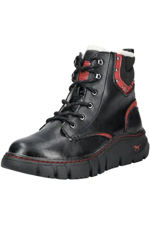 Mustang Stiefelette Lederimitat Schnürstiefelette - Verkäufer: S4S Commerce