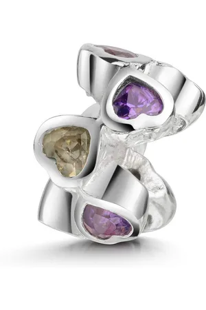 Materia Bead Spacer Bead Herzen Zirkonia Weiß 687 - Verkäufer: Schmuck