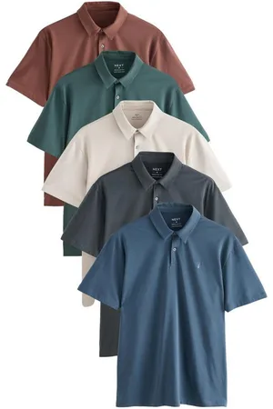 Next Poloshirt Regular Fit Kurzarm-Poloshirts, Jersey, 5er-Pack (5-tlg) - Verkäufer: Germany GmbH