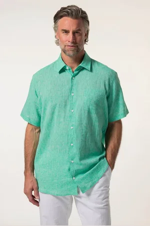 Boston Park Businesshemd Leinenmix-Hemd Halbarm Streifen - Verkäufer: Popken Fashion Group