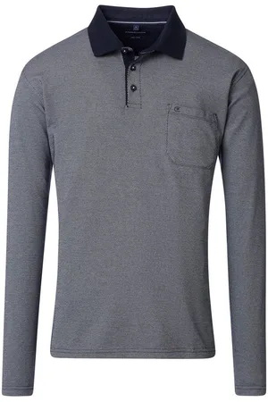 Casa Moda Langarm-Poloshirt Polo-Shirt Langarm gestreift