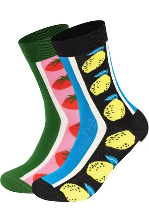 Happy Socks Basicsocken Tomato-Lemon Socks aus weicher Baumwolle - Verkäufer: GoJungo GmbH