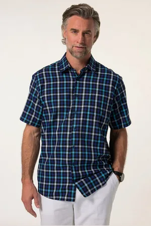Boston Park Kurzarmhemd Karohemd Halbarm Kentkragen bis 8 XL - Verkäufer: Popken Fashion Group