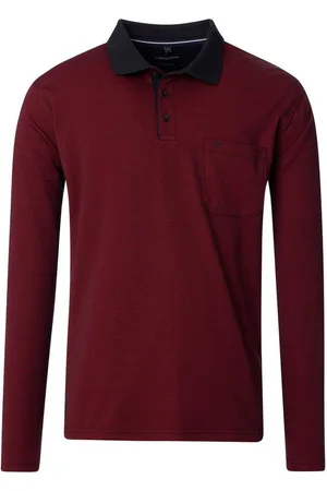 Casa Moda Langarm-Poloshirt Polo-Shirt Langarm gestreift