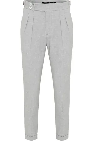 Antioch 7/8-Strandhose Bukres - High Waist - Buckle Detailed - Pleated -Textured - Verkäufer: SEBA