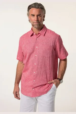 Boston Park Businesshemd Leinenmix-Hemd Halbarm Streifen - Verkäufer: Popken Fashion Group
