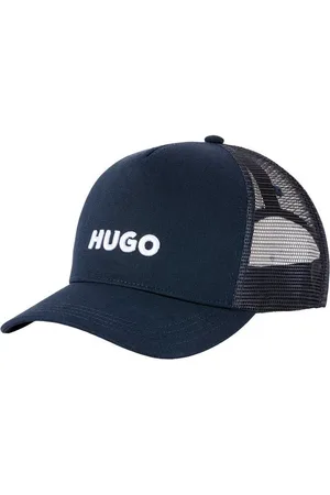 HUGO BOSS Fitted Cap Marsel-Trucker aus Twill & Mesh mit 3D Logostickerei, unisex