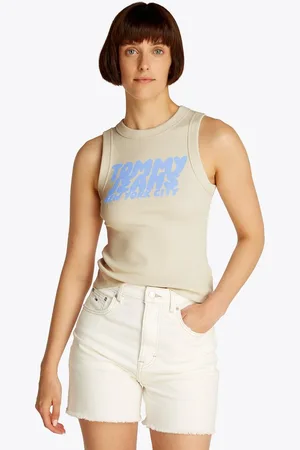 Tommy Hilfiger Tanktop TJW SLIM SH TJ BUBBLE TANK mit Logodruck