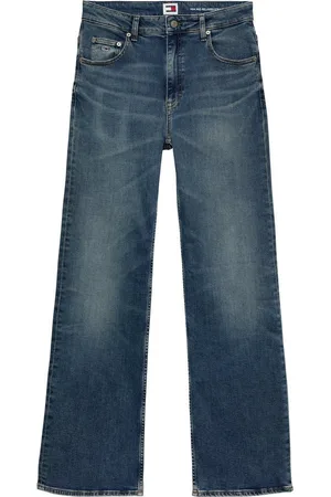 Tommy Hilfiger Relax-fit-Jeans Mia Mid Rise Relaxed Straight in blauer Waschung, mit Hammerschlaufe