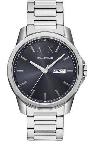 Armani Exchange Quarzuhr AX1767, Armbanduhr, Herrenuhr, Edelstahlarmband, analog, Tag, Wochentag