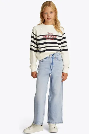 Tommy Hilfiger Weite Jeans MABEL BLEACH in hellblauer Waschung