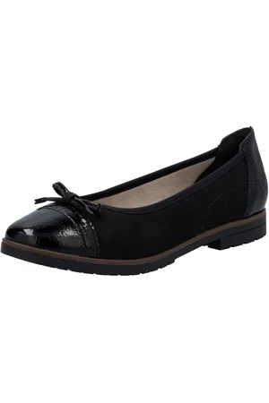 Rieker Ballerina, Loafer, Schlupfschuh, Flats, Slipper, Businessschuh mit Schleifchen