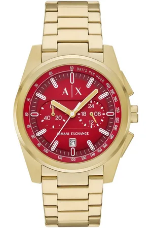 Armani Exchange Chronograph AX2863, Quarzuhr, Armbanduhr, Herrenuhr, Edelstahlarmband, Tag, Stoppfunktion